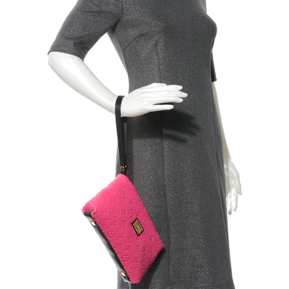 Louis Vuitton Monogram Scuba Clutch Pochette Fuchsia 2 of 7