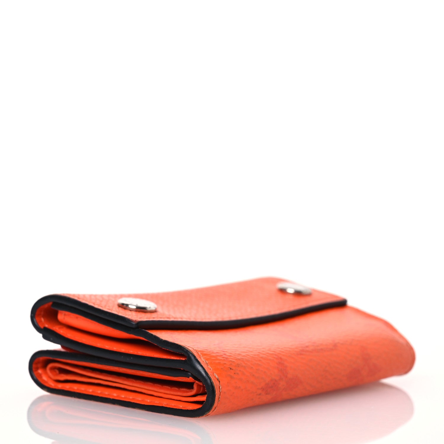 Louis Vuitton Monogram Taiga Discovery Compact Wallet Orange 4 of 14