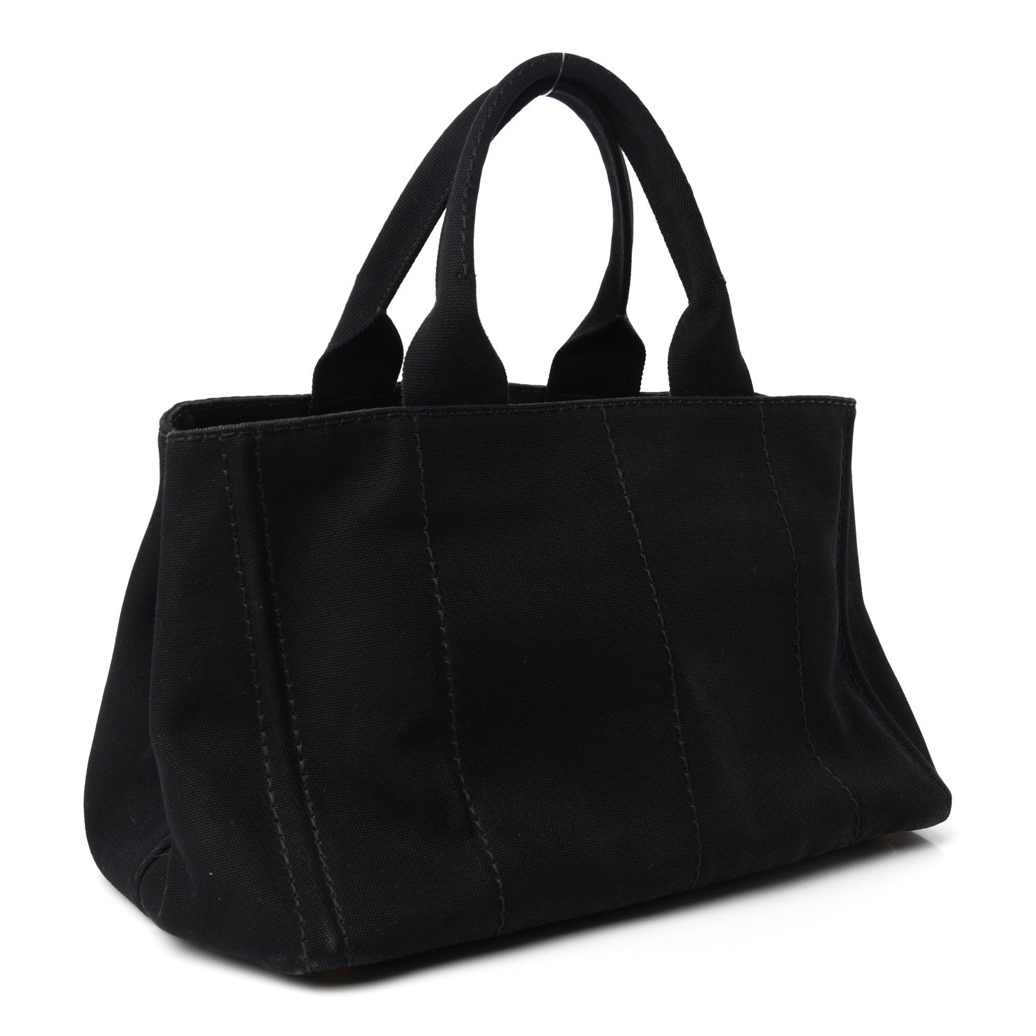 Prada Canapa Logo Tote Black 3 of 9