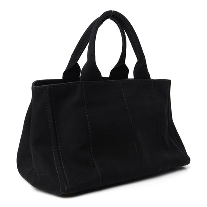 Prada Canapa Logo Tote Black 3 of 9