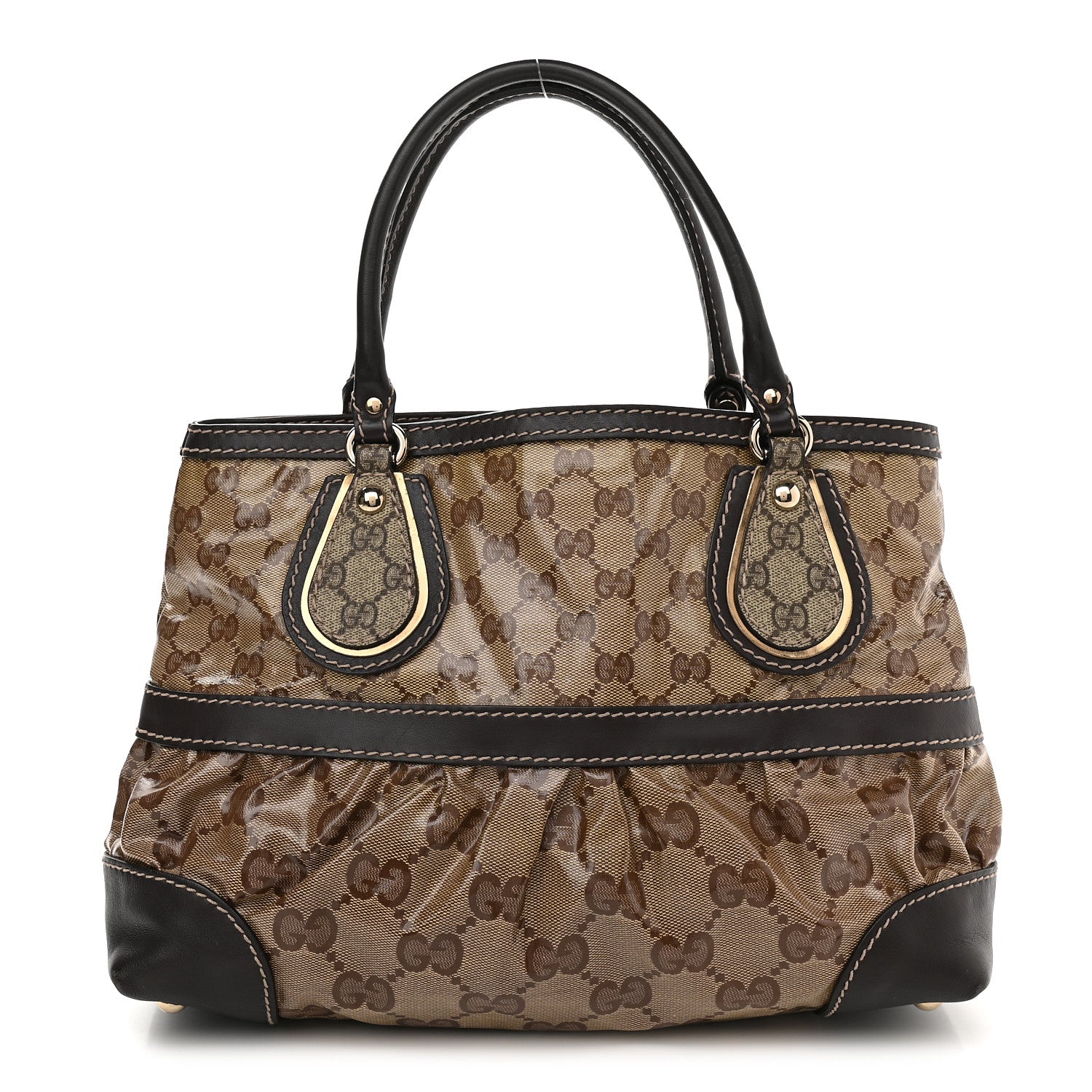 Gucci Crystal Monogram Medium Mix Tote Brown 1 of 9