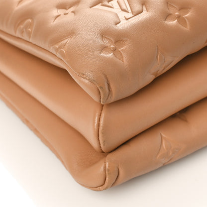 Louis Vuitton Lambskin Embossed Monogram Coussin PM Camel 8 of 9