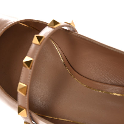 Valentino Garavani Goatskin Rockstud 70mm Slingback Pumps 41 Rose Cannelle 10 of 14