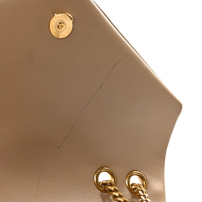 Saint Laurent Calfskin Y Quilted Monogram Medium Loulou Chain Satchel Dark Beige 10 of 11