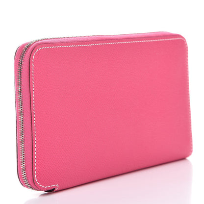 Hermes Epsom Silk'in Wallet Rose Tyrien 3 of 8