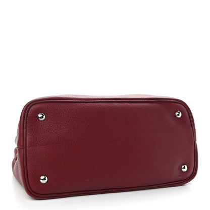 Prada Vitello Daino Tote Cerise 4 of 9