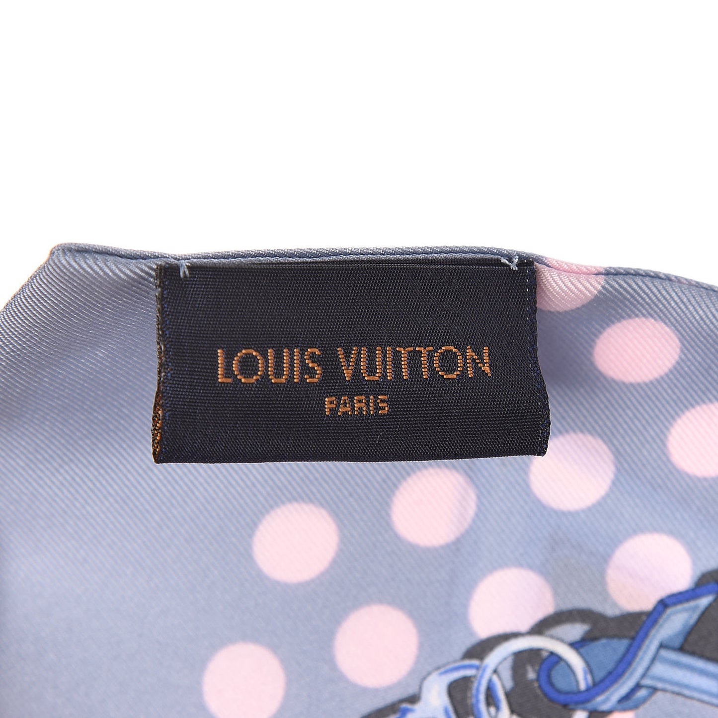 Silk Monogram Pop Confidential Bandeau Light Blue