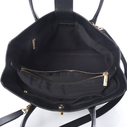 Chanel Calfskin Cerf Shopper Tote Black 5 of 9