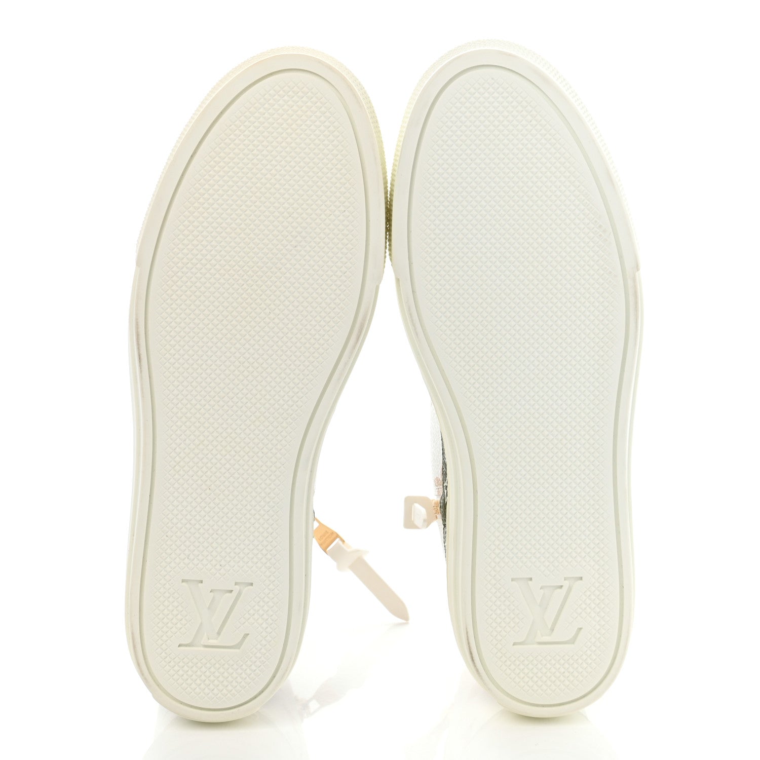 Louis Vuitton Monogram Giant Stellar Sneaker Boots 37.5 Kaki White Beige 5 of 10