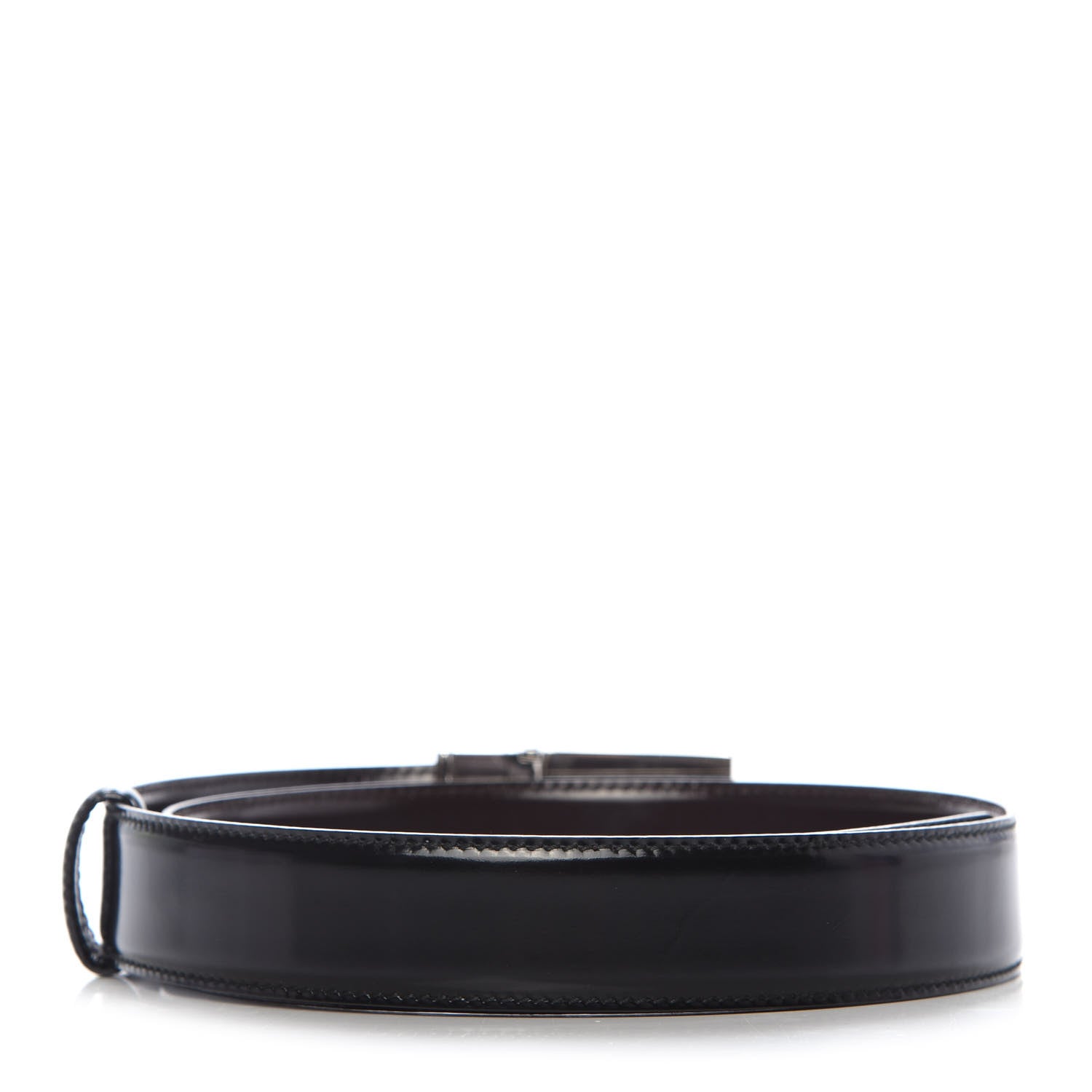 Gucci Calfskin Square G Buckle Belt 85 34 Black 2 of 4