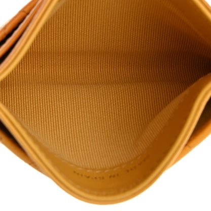 Chanel Caviar Quilted Card Holder Yellow 5 of 9