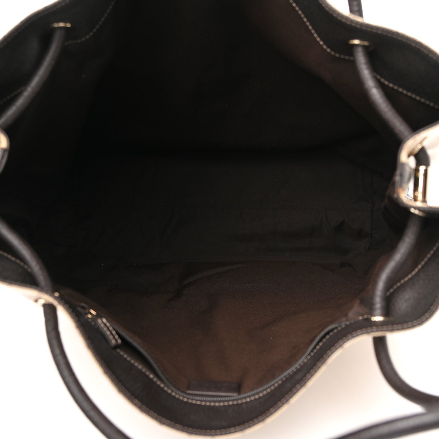 Crystal Monogram Tote Dark Brown