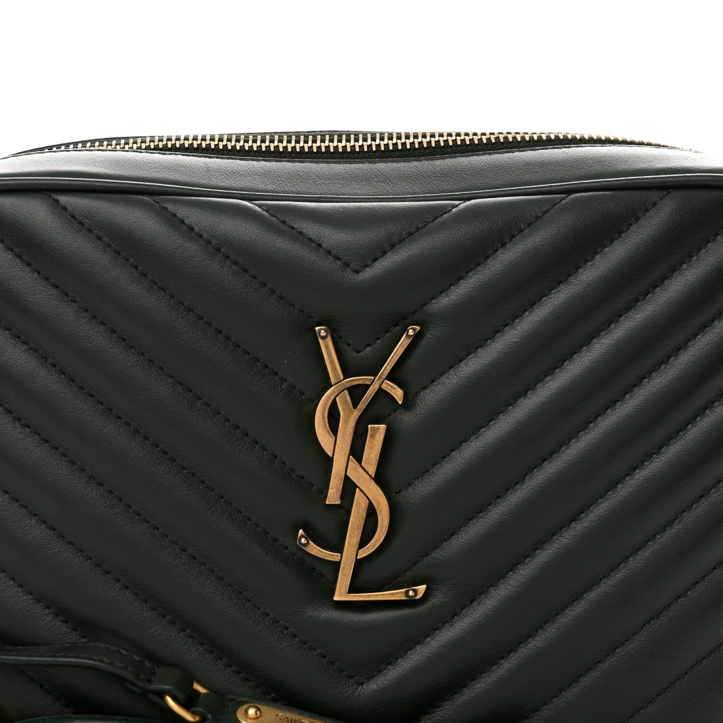 Calfskin Matelasse Monogram Lou Camera Bag Vert Fonce