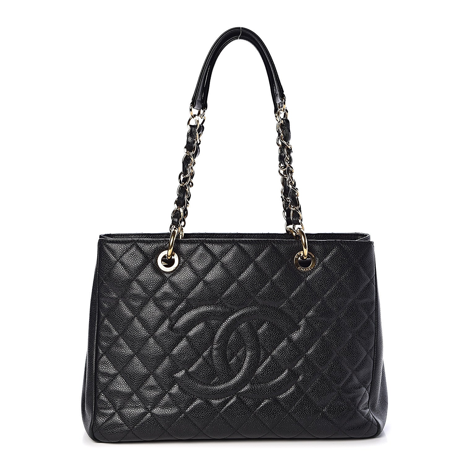 Chanel Caviar Quilted Grand Shopping Tote GST Black 1 of 10