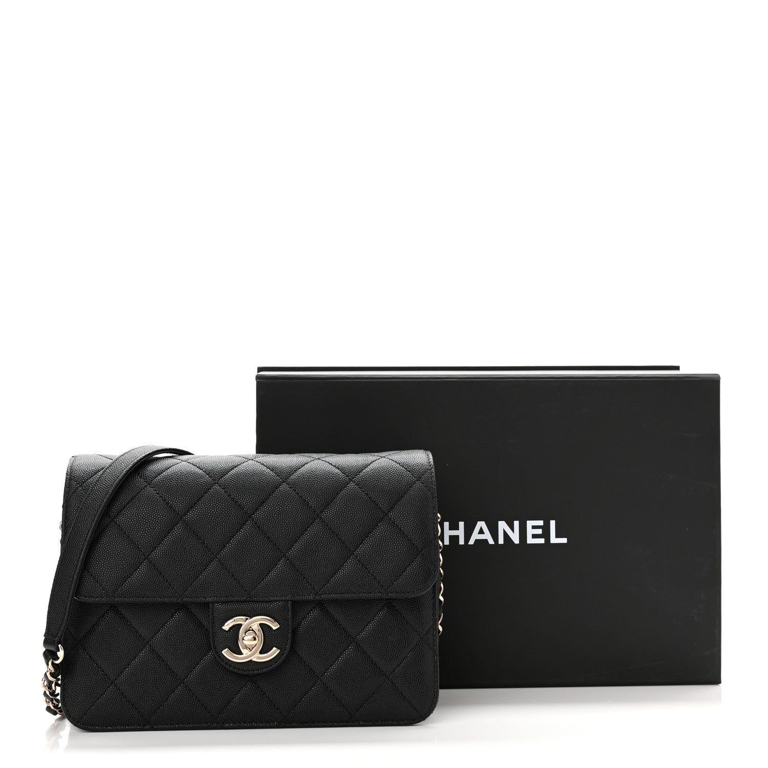 Chanel Caviar Quilted Large Like A Wallet Flap Black 11 of 11