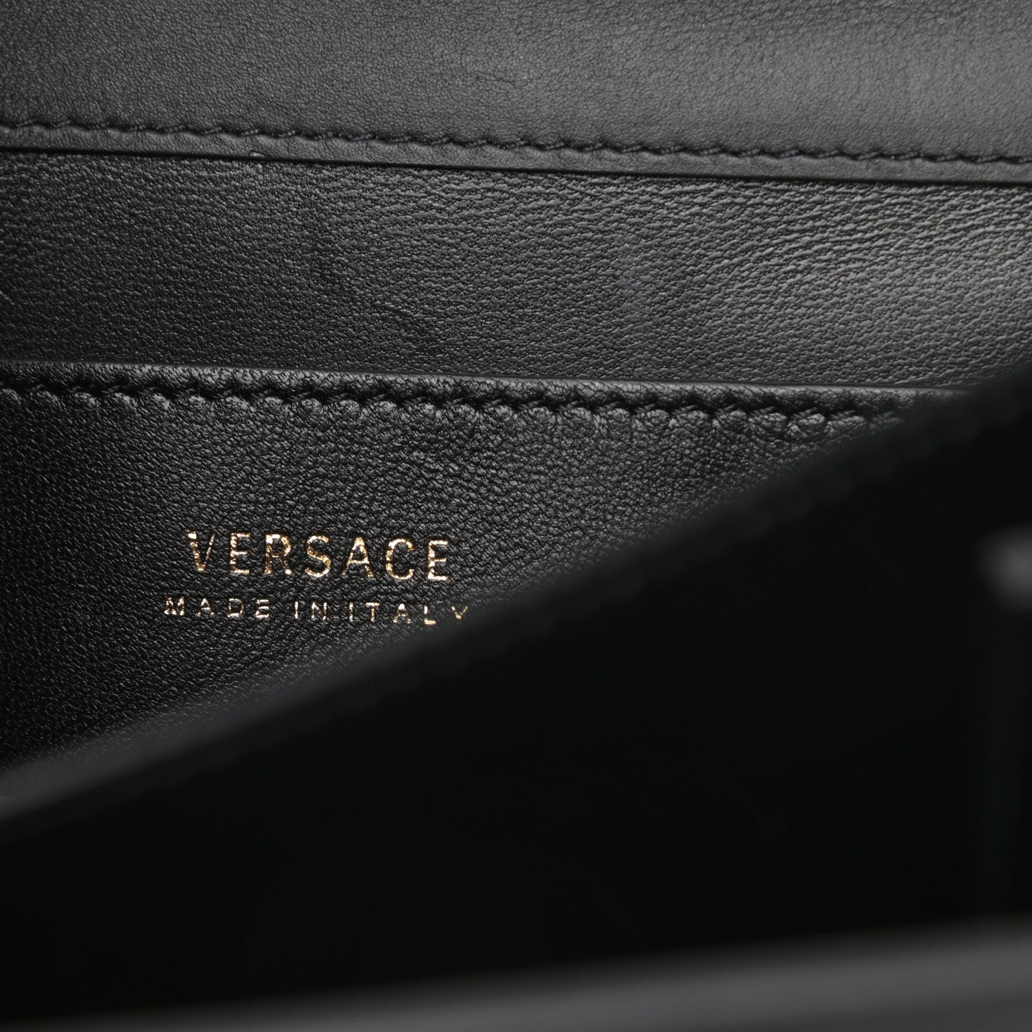 Versace Vitello Barocco Virtus Small Top Handle Shoulder Bag Black 6 of 8