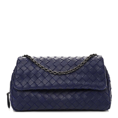 Bottega Veneta Nappa Intrecciato Small Chain Crossbody Atlantic 1 of 12