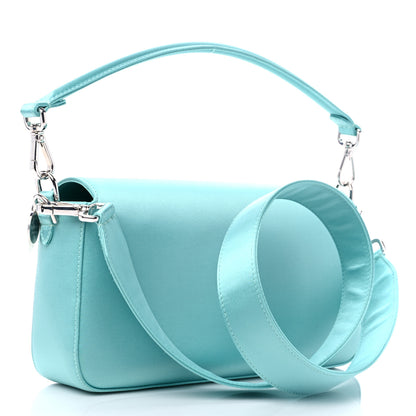 Fendi X TIFFANY Satin Nappa Silver Baguette Blue Tiffany Silver 3 of 8