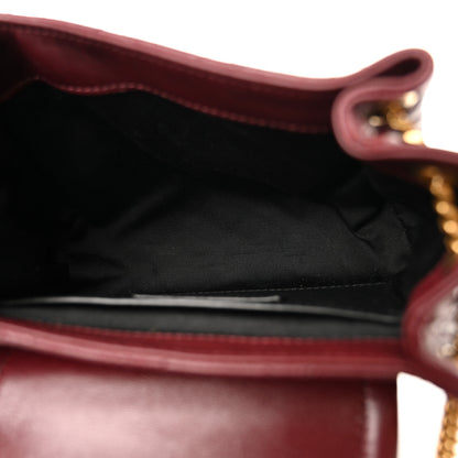 Saint Laurent Lambskin Quilted Monogram Mini Nolita Rouge Cabernet 5 of 14