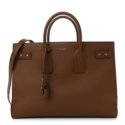 Saint Laurent Grained Calfskin Large Souple Sac De Jour Cinnamon 1 of 11