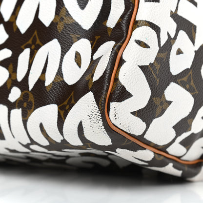 Louis Vuitton Monogram Graffiti Speedy 30 Silver 20 of 21