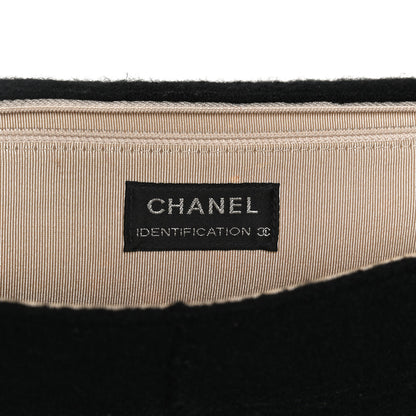 Chanel Wool Jumbo Chocolate Bar Mademoiselle Flap Black 5 of 12
