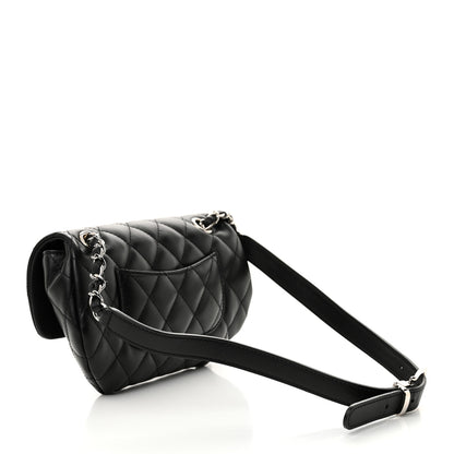 Chanel Calfskin Quilted CC Uniform Flap Belt Bag Black 3 of 11