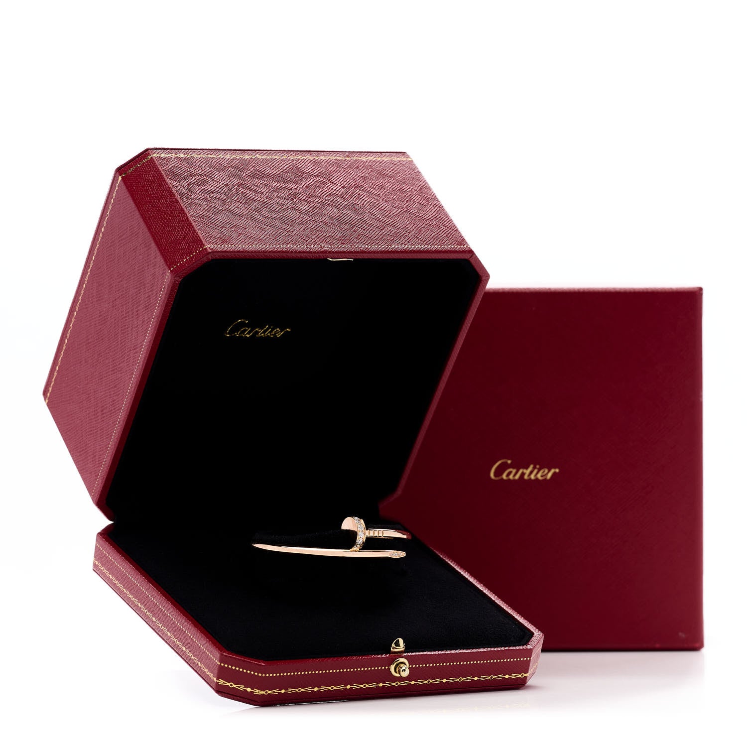 Cartier 18K Pink Gold Diamond Juste Un Clou Bracelet 15 7 of 7