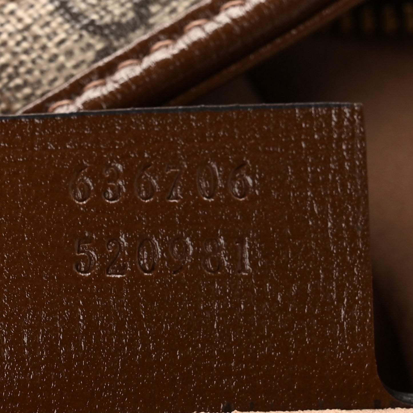 GG Supreme Monogram Azalea Calfskin Web Small Jackie 1961 Hobo Beige Ebony Brown Sugar