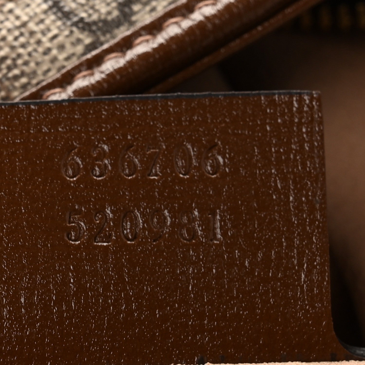 Gucci GG Supreme Monogram Azalea Calfskin Web Small Jackie 1961 Hobo Beige Ebony Brown Sugar 6 of 10