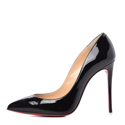 Christian Louboutin Patent Pigalle Follies 100 Pumps 37.5 Black 1 of 10