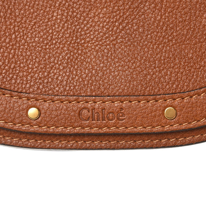 Chloe Calfskin Suede Small Nile Bracelet Bag Caramel 7 of 11