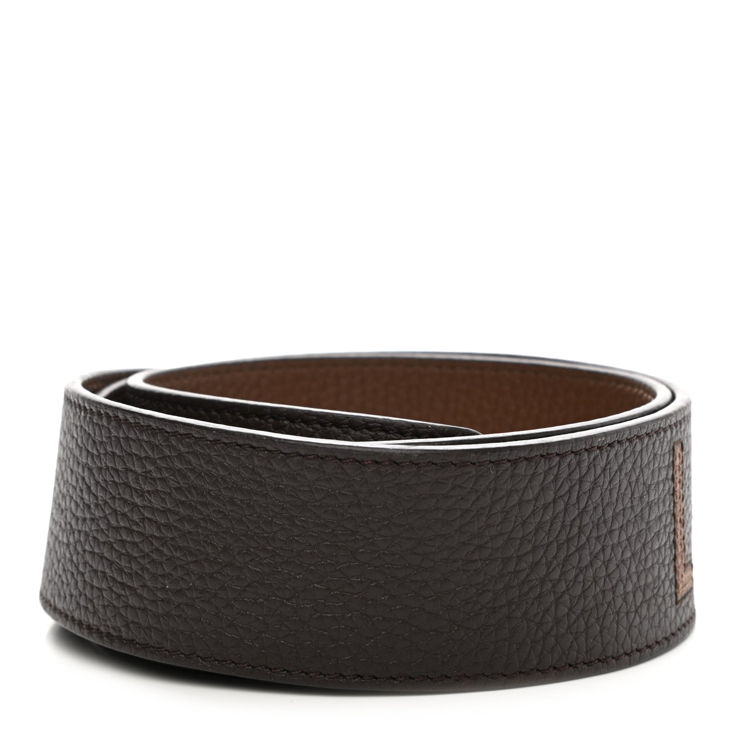 Louis Vuitton Taurillon Bandouliere Reversible Shoulder Strap Marron 2 of 5
