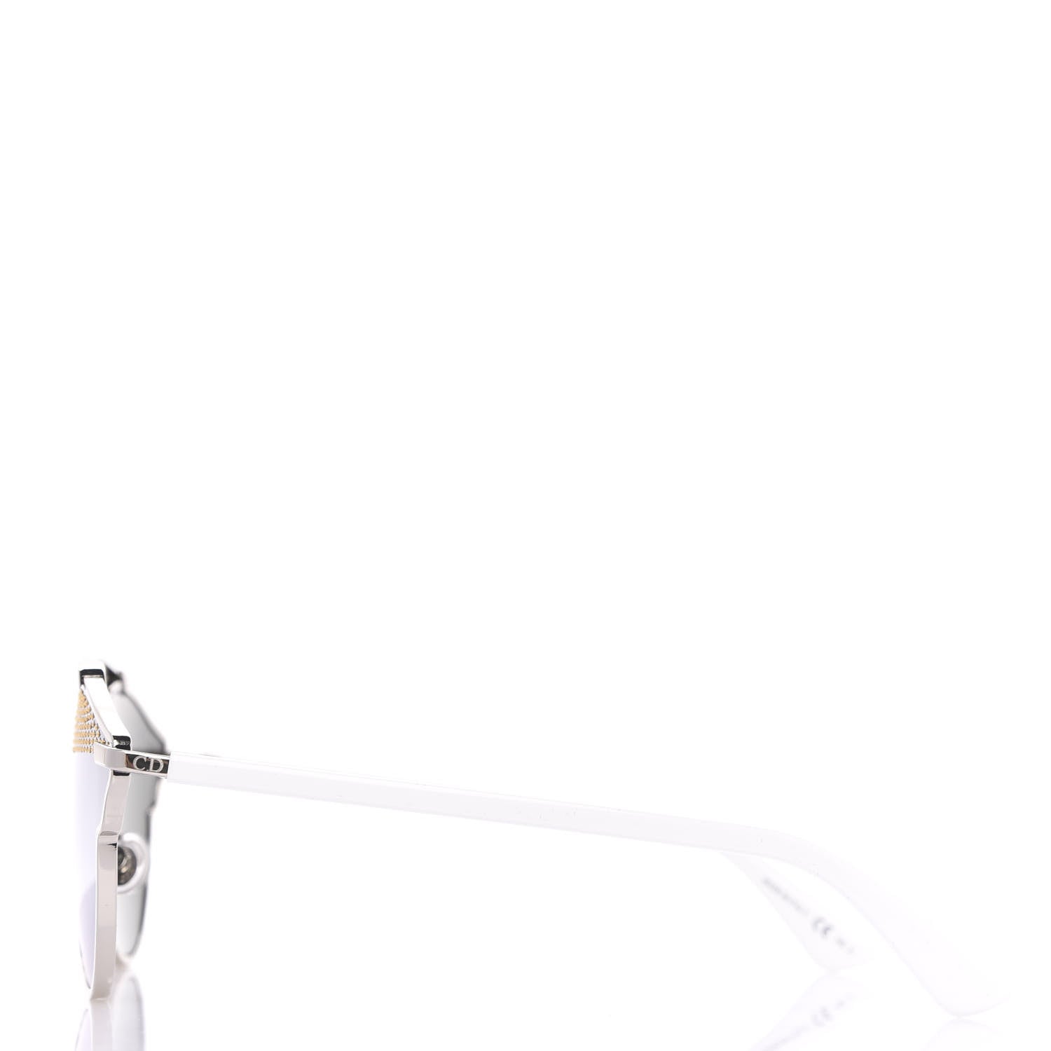 Christian Dior Studded So Real Sunglasses Silver White 2 of 10
