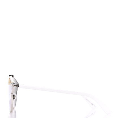 Christian Dior Studded So Real Sunglasses Silver White 2 of 10
