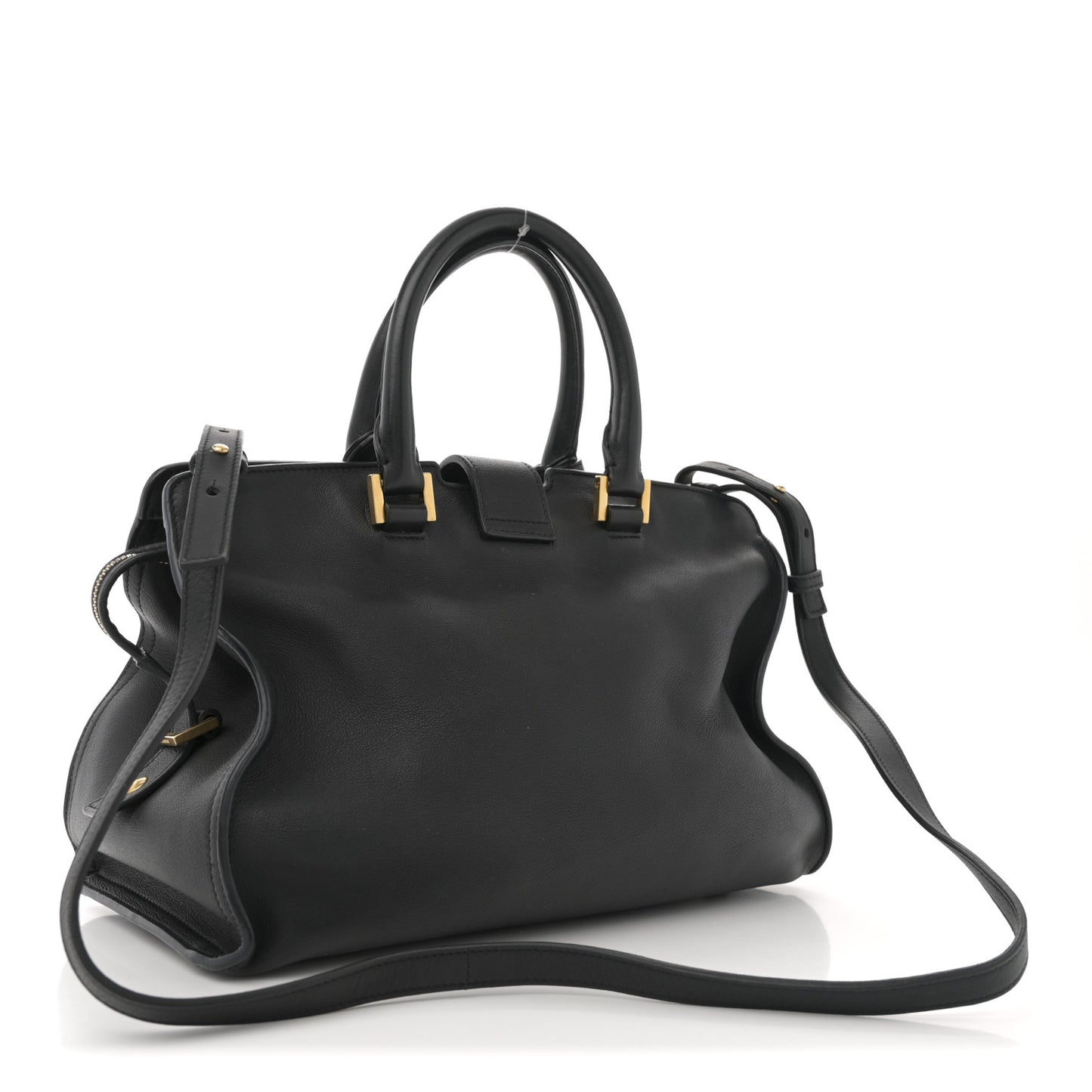 Calfskin Small Monogram Cabas Black