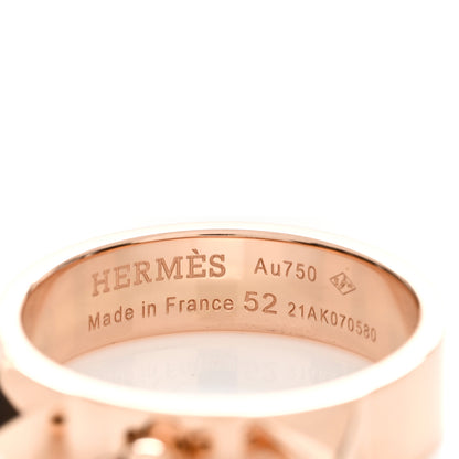 Hermes 18K Rose Gold PM Collier De Chien Ring 52 6 3 of 4