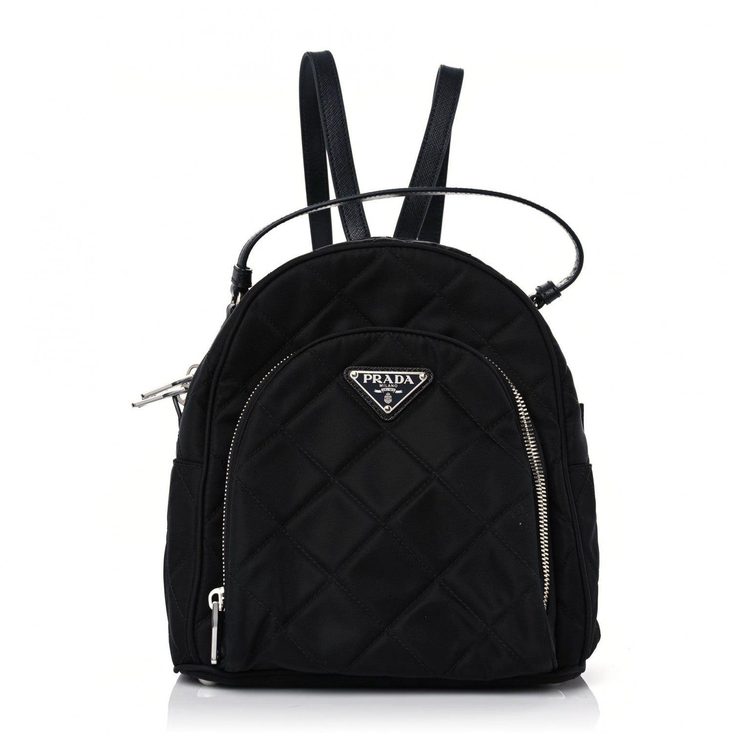 Prada Nylon Tessuto Impuntu Quilted Backpack Black 1 of 8
