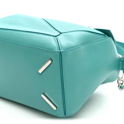 Loewe Nappa Lambskin Small Featherlight Puzzle Bag Aquamarine 9 of 9