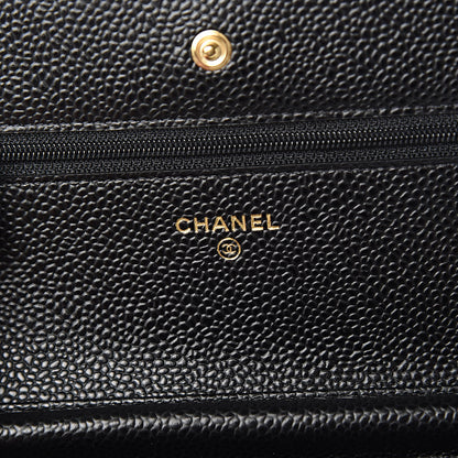 Chanel Caviar Quilted Wallet On Chain WOC Black 6 of 11