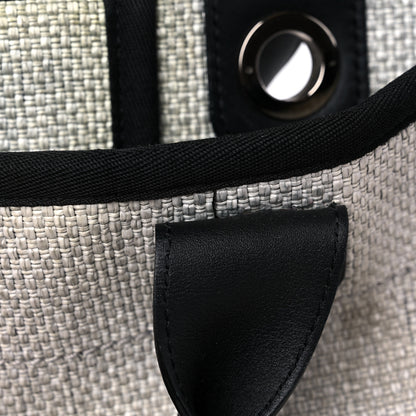 Chanel Woven Straw Raffia Medium Deauville Tote Grey 16 of 19