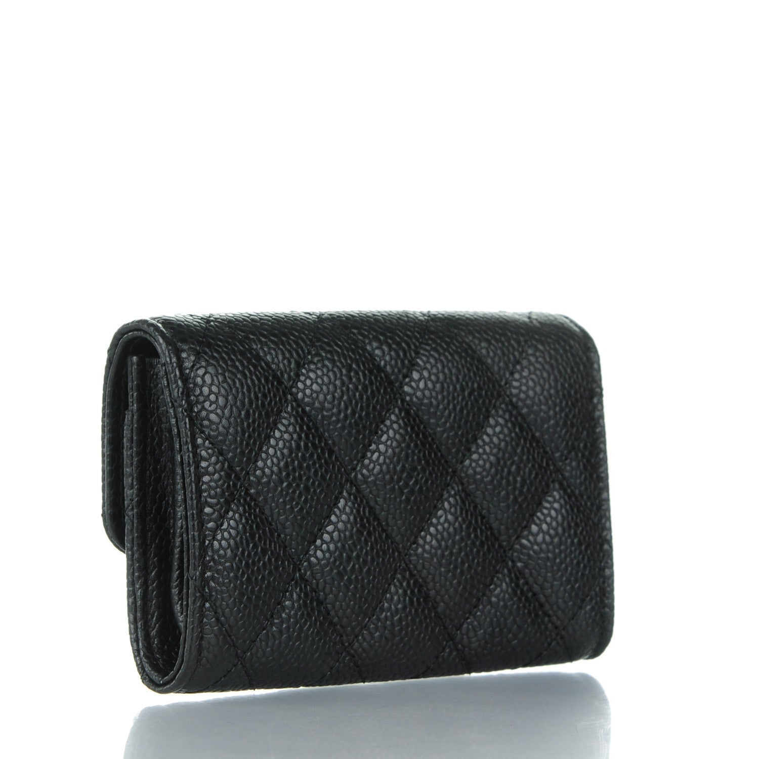 Chanel Caviar Quilted Flap Card Holder Black 3 of 8