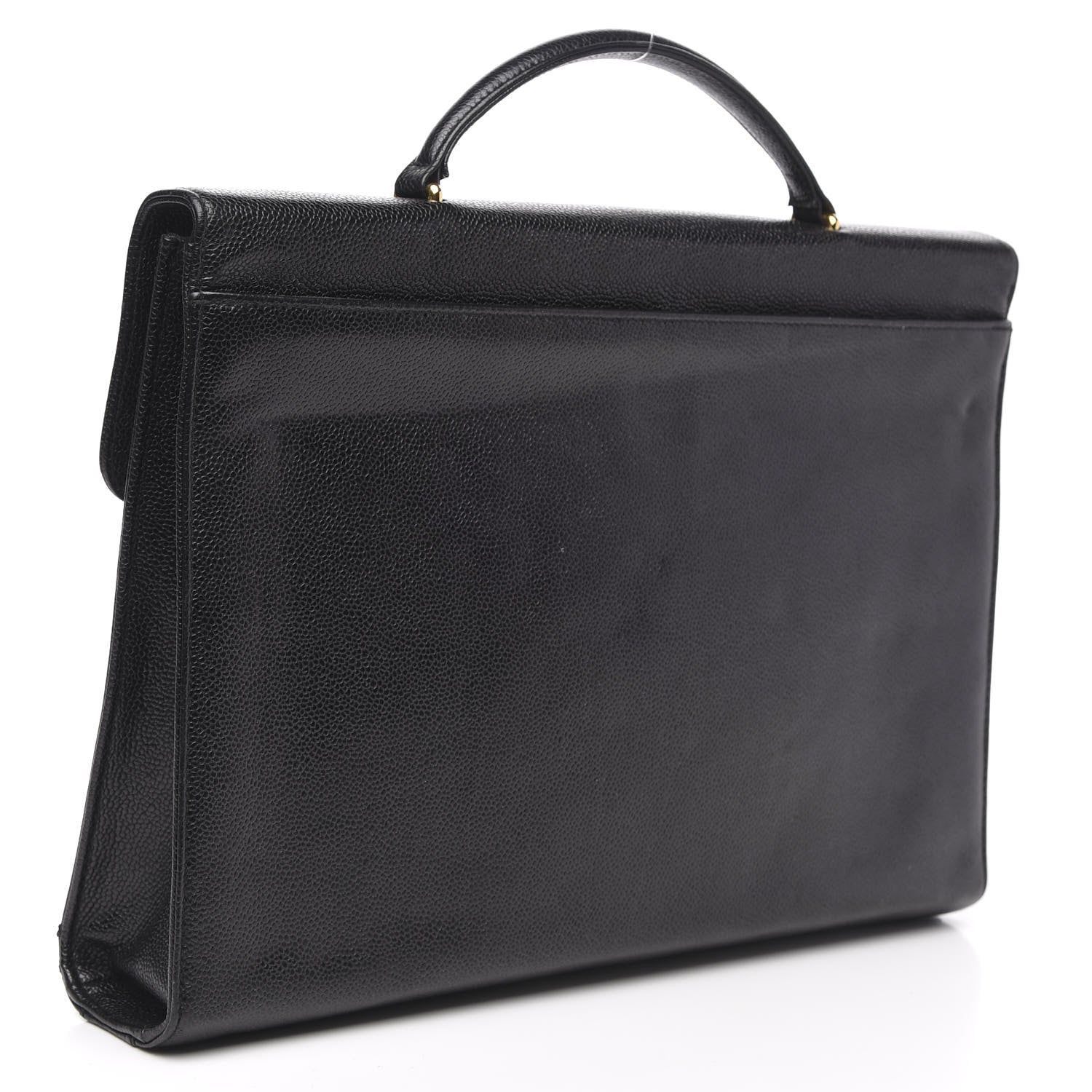 Chanel Caviar Briefcase Laptop Bag Black 3 of 15