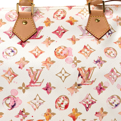 Louis Vuitton Watercolor Aquarelle Speedy 30 White 7 of 9