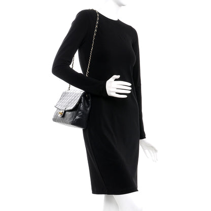 Chanel Lambskin Quilted Medium Flap Black 2 of 12