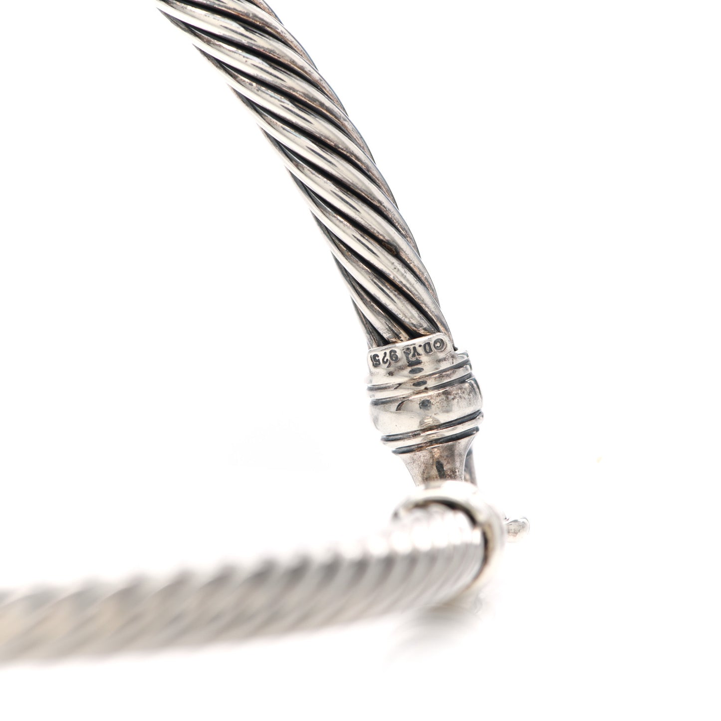 Sterling Silver 14K Yellow Gold Cable Metro Collar Necklace