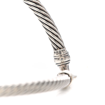 David Yurman Sterling Silver 14K Yellow Gold Cable Metro Collar Necklace 3 of 3