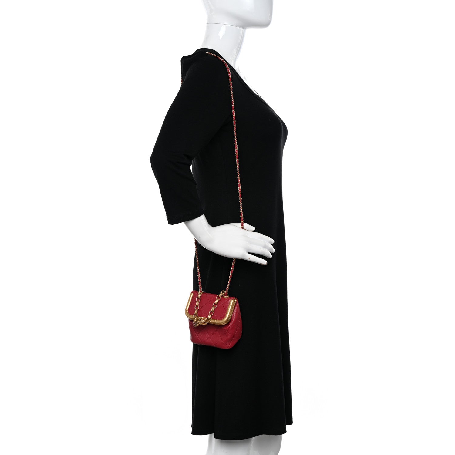 Chanel Lambskin Quilted Small My Crush Bag Red 2 of 9