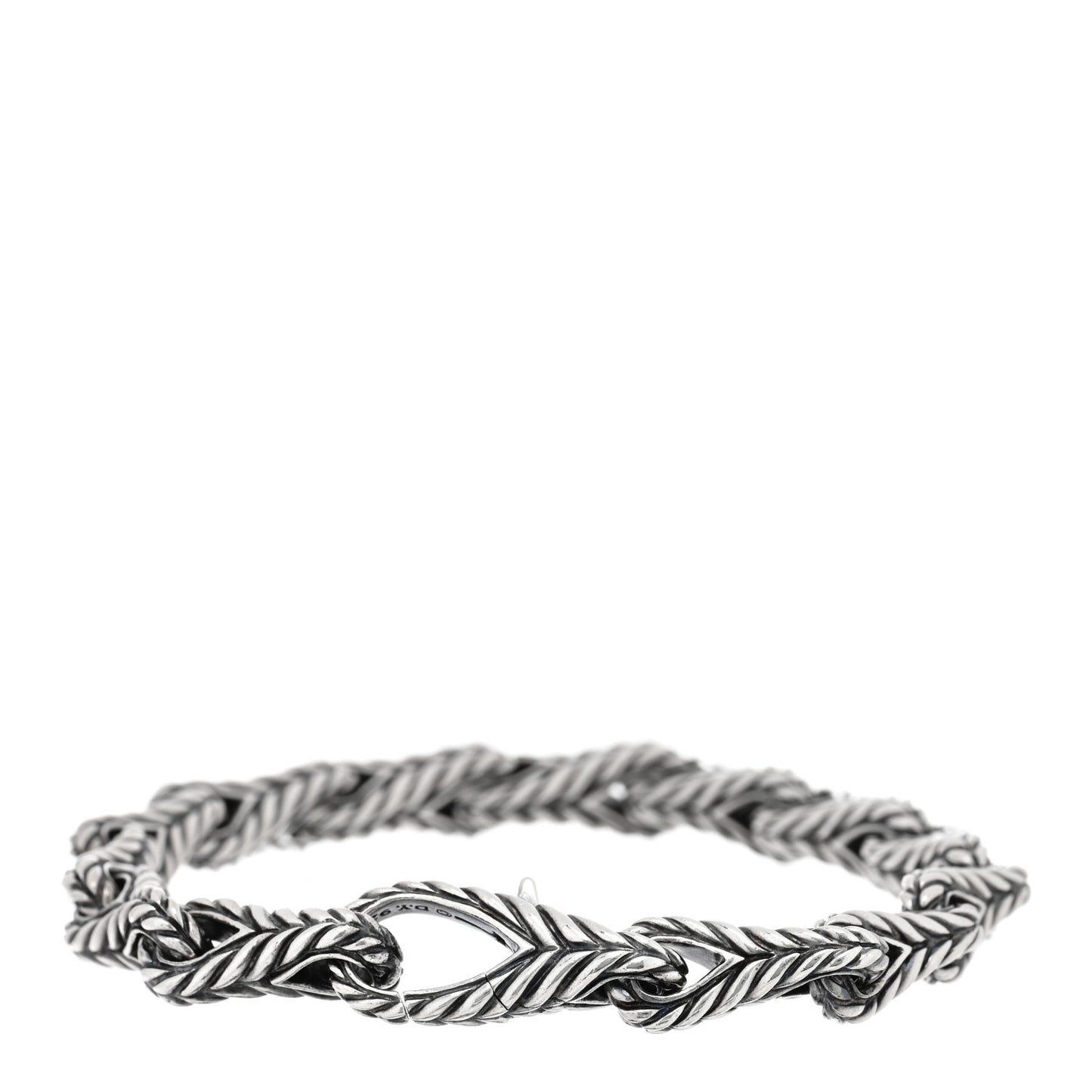 Sterling Silver 9mm Mens Link Bracelet