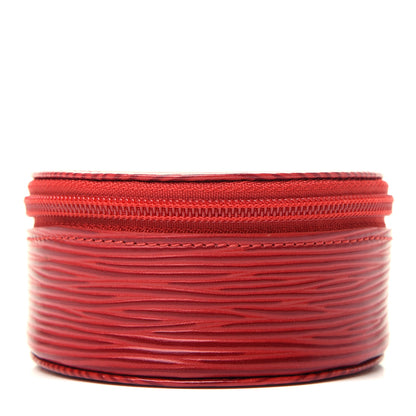 Louis Vuitton Epi Ecrin Bijoux 10cm Jewelry Box Case Red 1 of 7